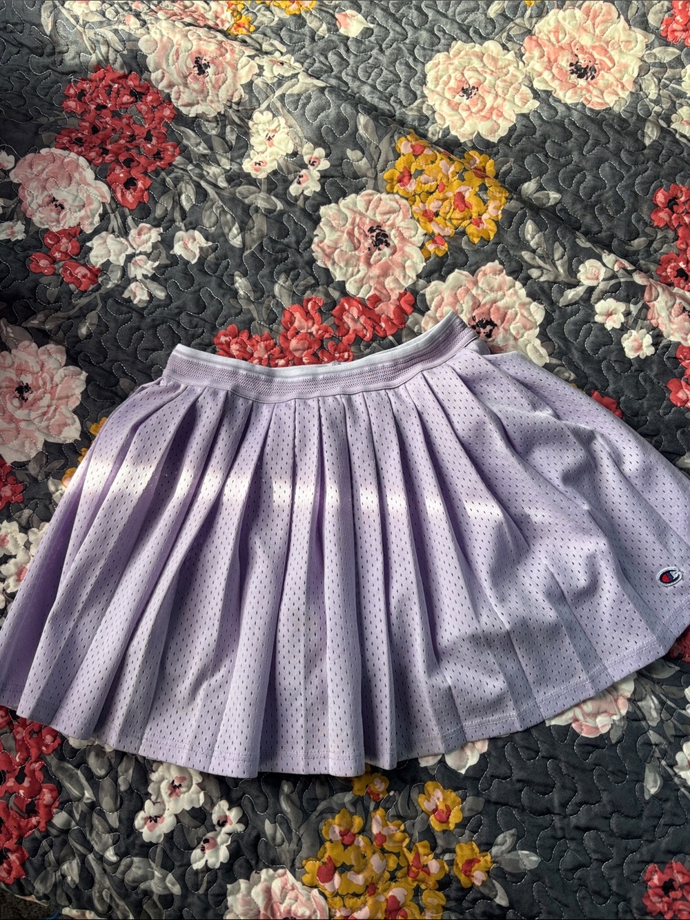 Champion Lavender Mesh Pleated Skater Skirt